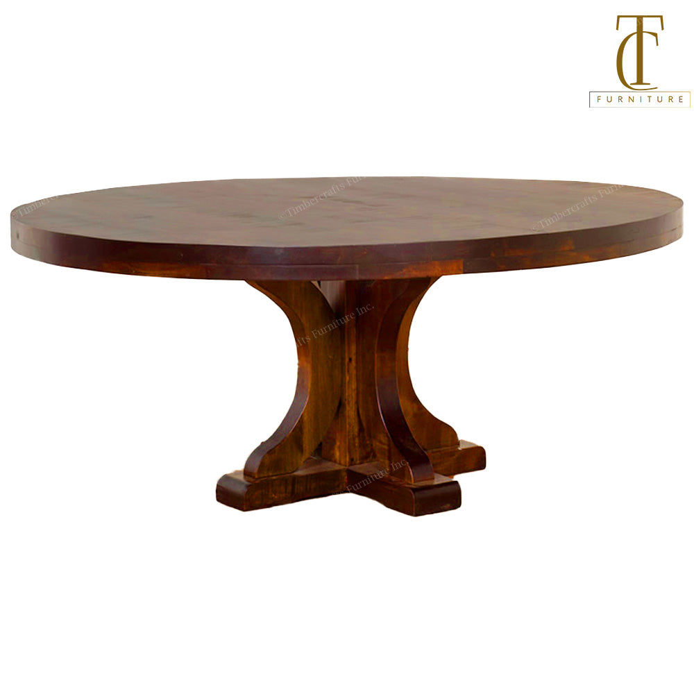 Carlisle Solid Wood Round Coffee Table