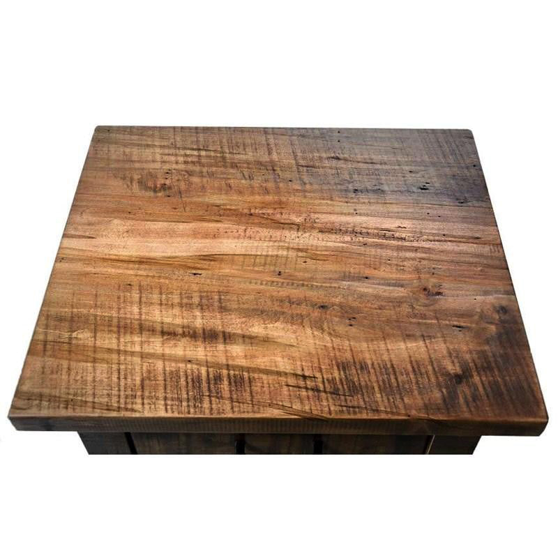 Rustic Loft Solid Wood Nightstand