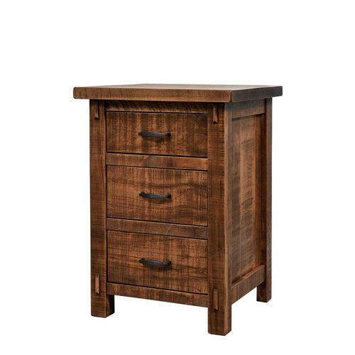 Rustic Loft Solid Wood Nightstand