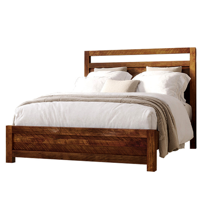 Rustic Loft Solid Wood Bed