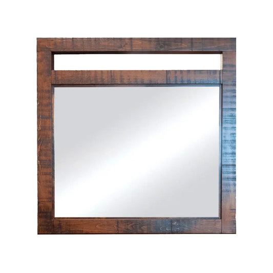 Rustic Loft Solid Wood Mirror