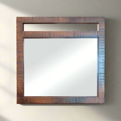 Rustic Loft Solid Wood Mirror