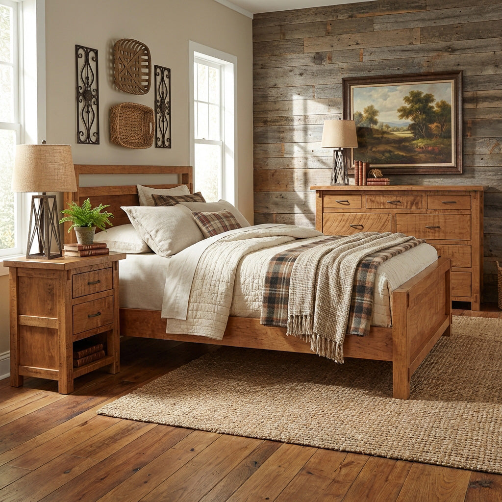 Rustic Crafts Solid Wood Bed
