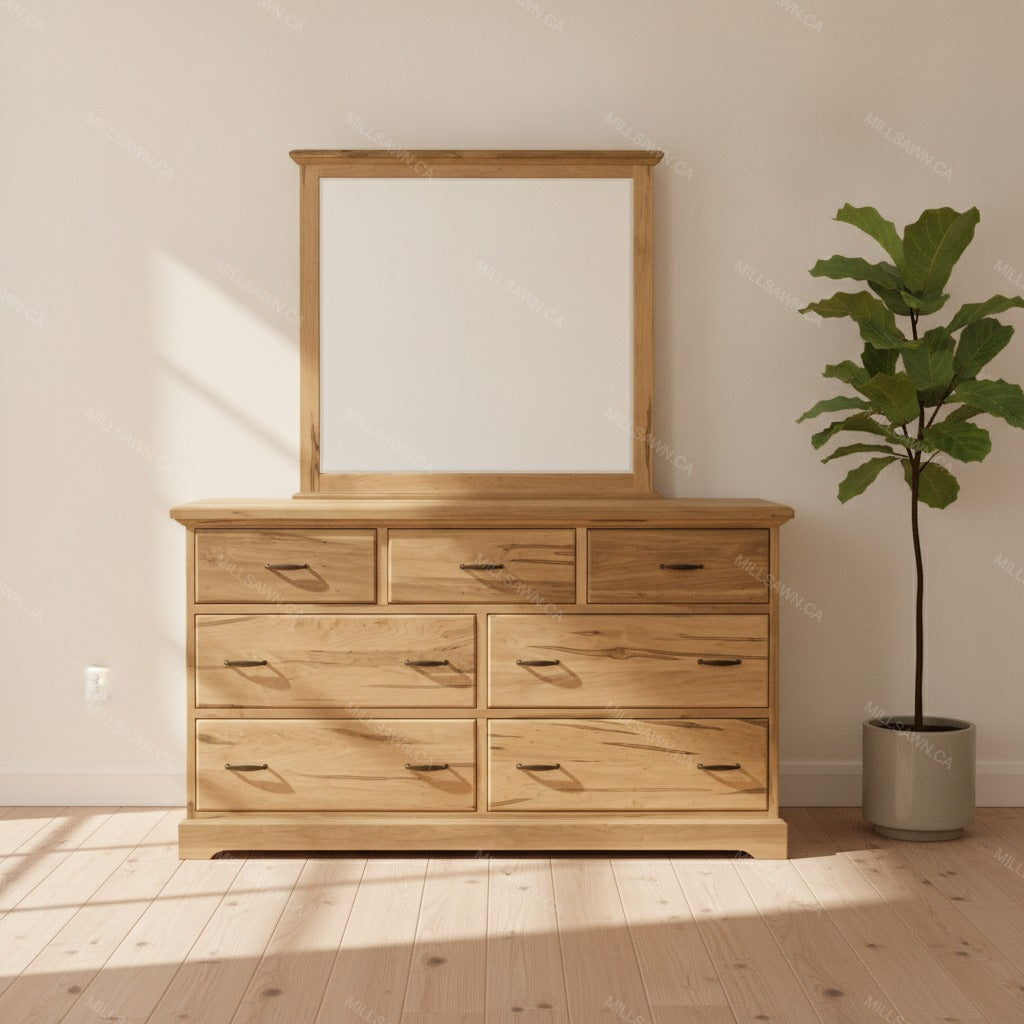 Sandstone Solid Wood Dresser Mirror