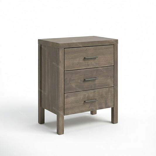 Senora 3 Drawer Solid Wood Nightstand