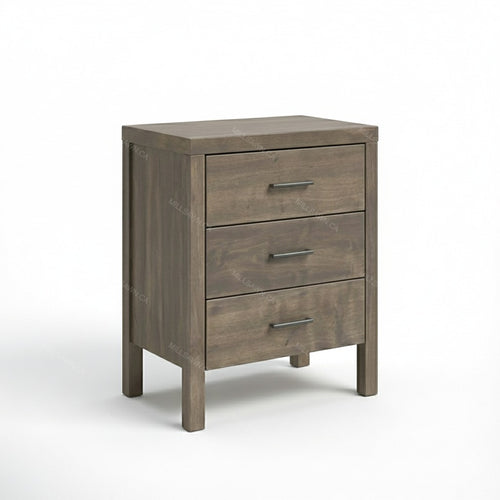 Senora 3 Drawer Solid Wood Nightstand