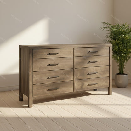 Senora Solid Wood 8 Drawer Dresser