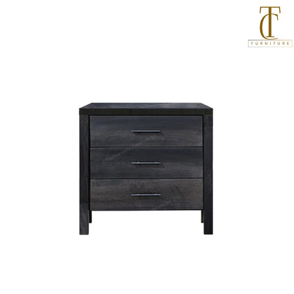 Senora 3 Drawer Solid Wood Nightstand