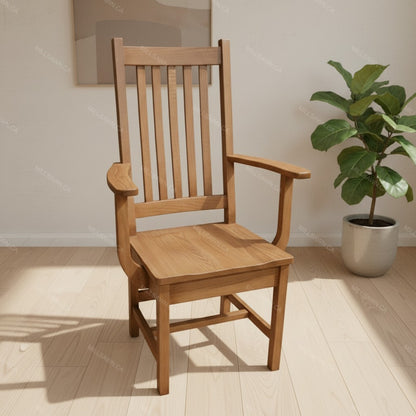 Shaker Slat Back Solid Wood Chair