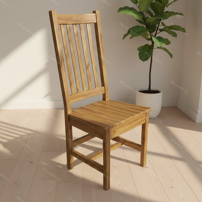 Shaker Slat Back Solid Wood Chair