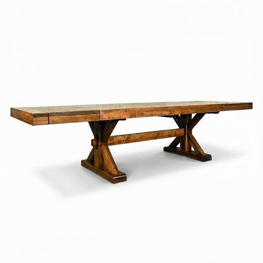 Strand Solid Wood Dining Table + 2-16" End Leaves