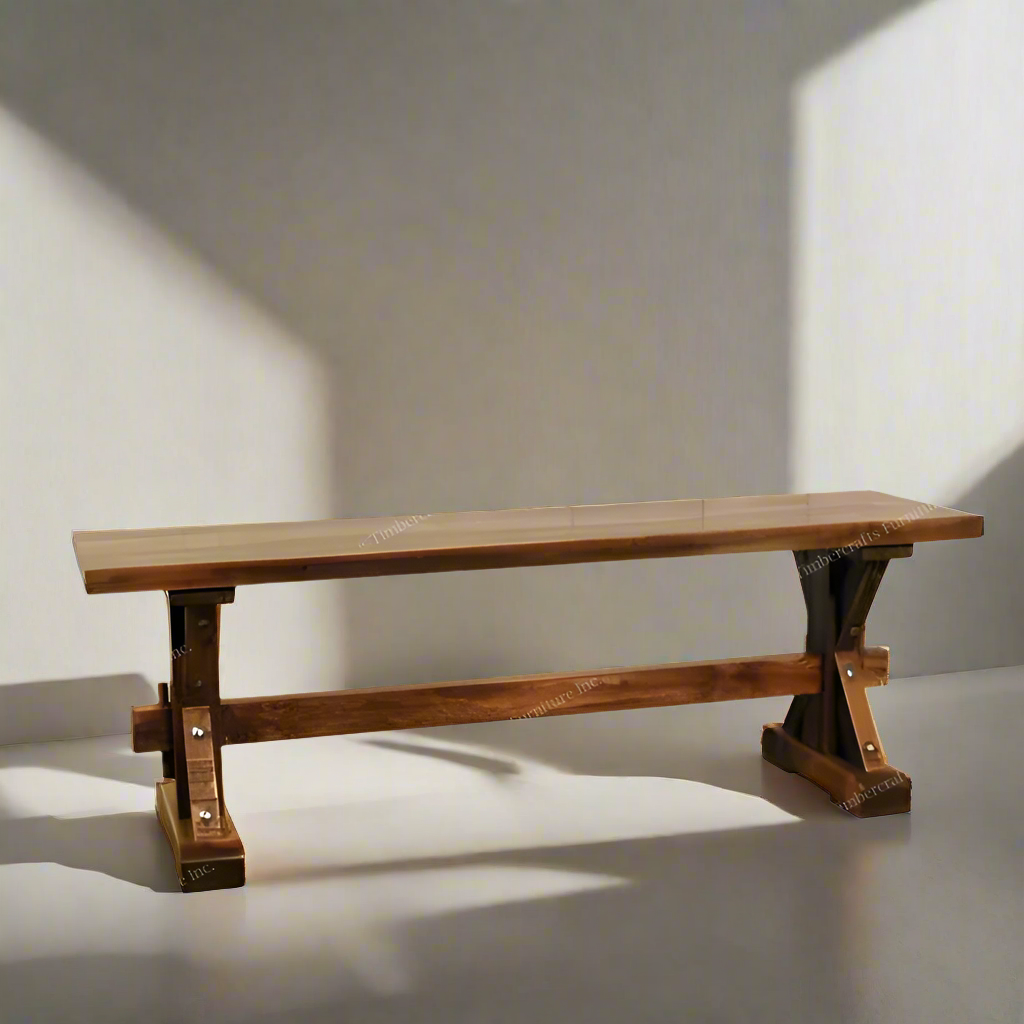 Strand Solid Wood Bench