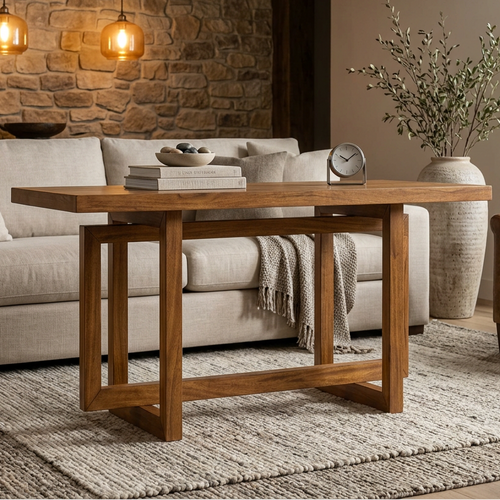 Byron Solid Wood Sofa Table