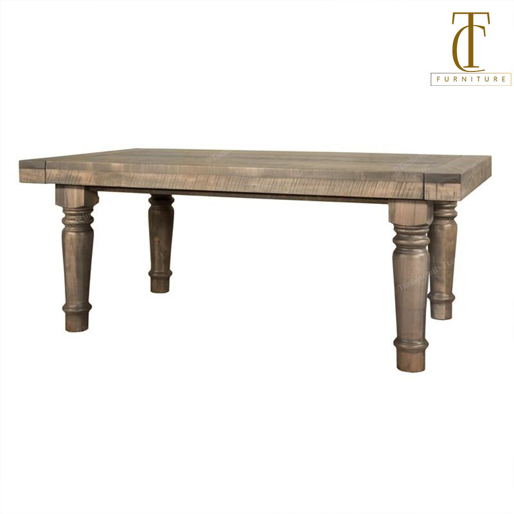 Tamora Farmhouse 5 1/2" Leg Solid Wood Dining Table