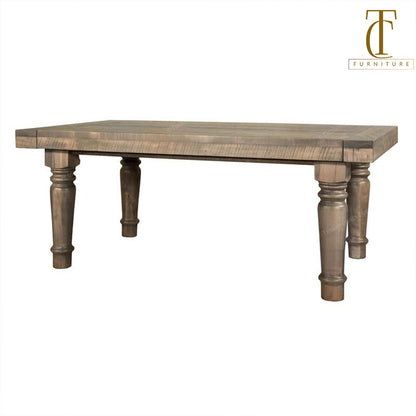 Tamora Farmhouse 5 1/2" Leg Solid Wood Dining Table
