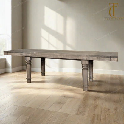 Tamora Farmhouse 5 1/2" Leg Solid Wood Dining Table
