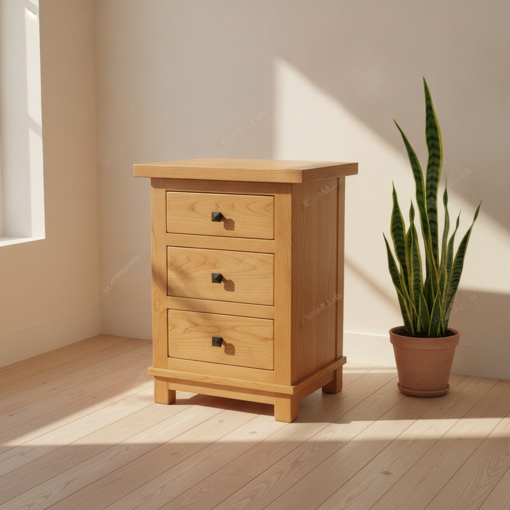 Terra Solid Wood Nightstand