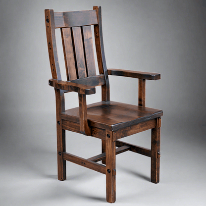 Timber Slatback Arm Chair