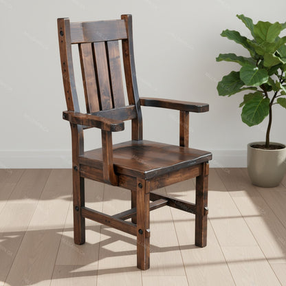 Woodland Slatback Solid Wood Chair