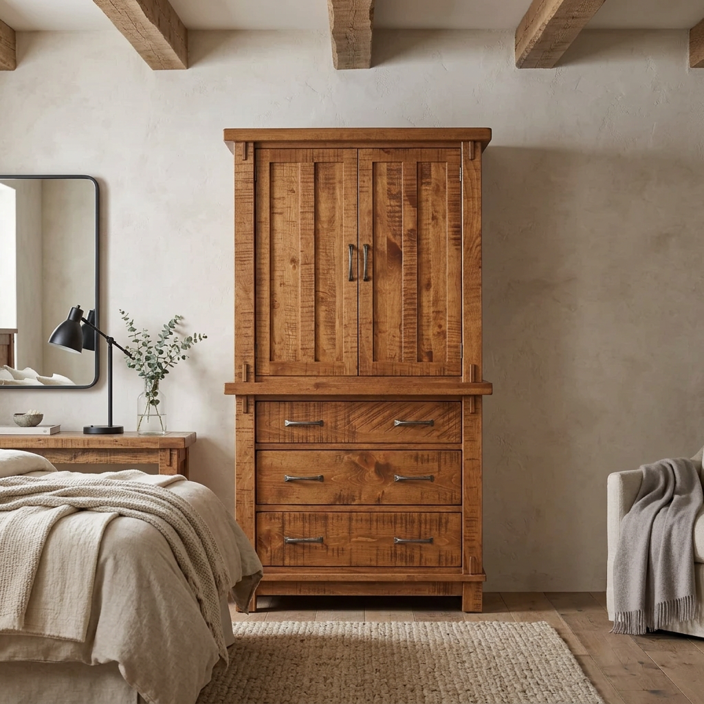 Woodland Solid Wood Armoire