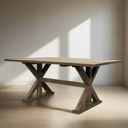 Truss Solid Wood Dining Table