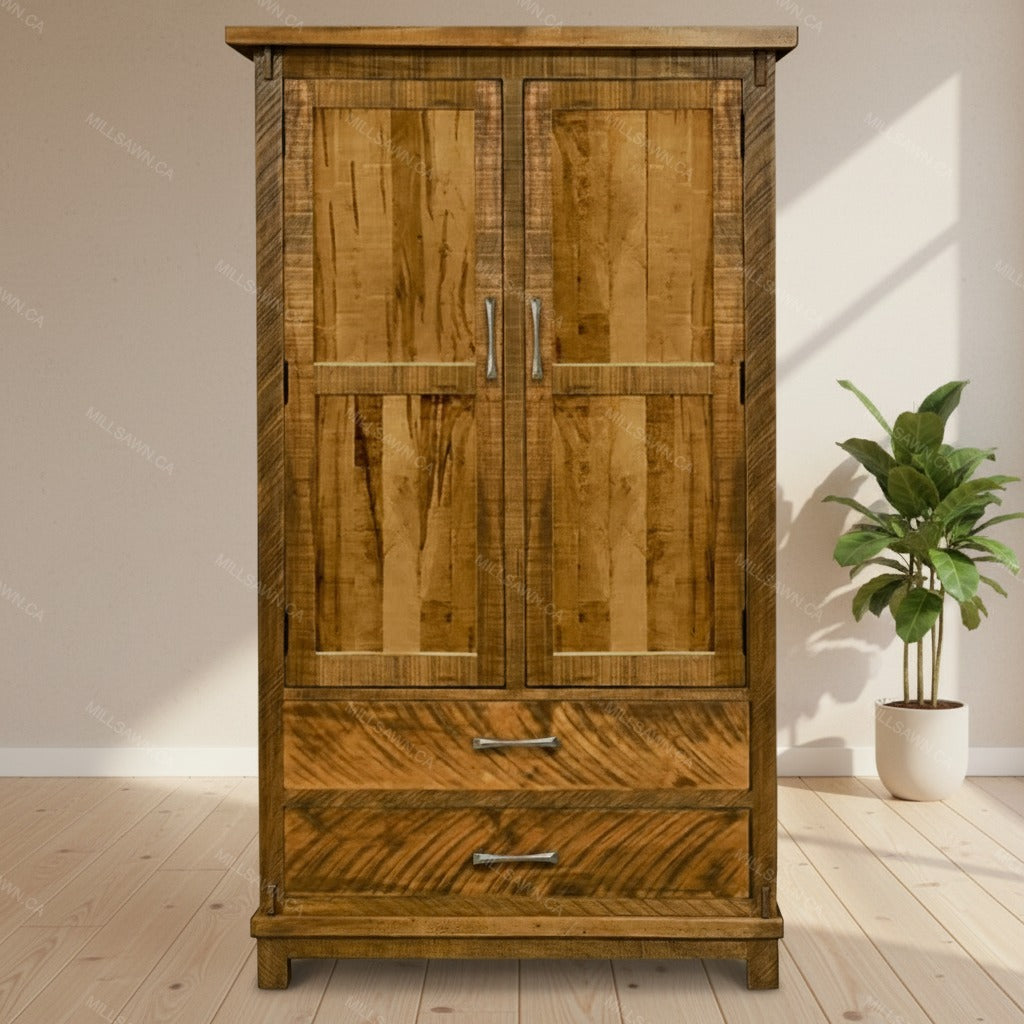 Urban Farmhouse Solid Wood Armoire
