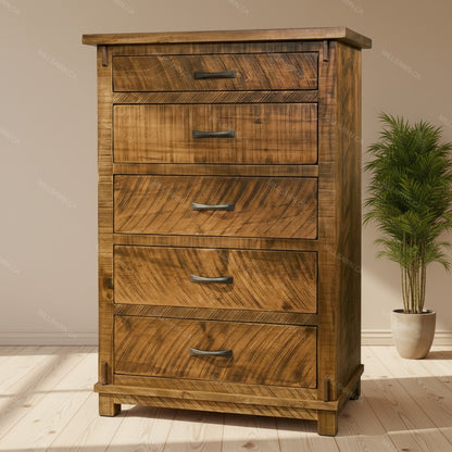 Urban Farmhouse Solid Wood Chest | Highboy