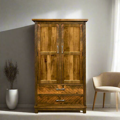 Urban Farmhouse Solid Wood Armoire