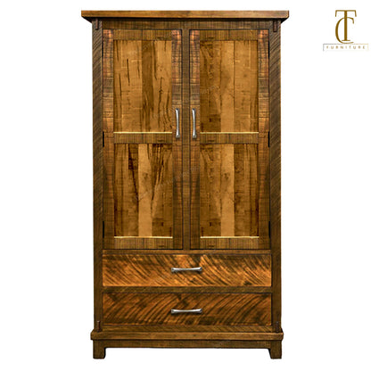 Urban Farmhouse Solid Wood Armoire