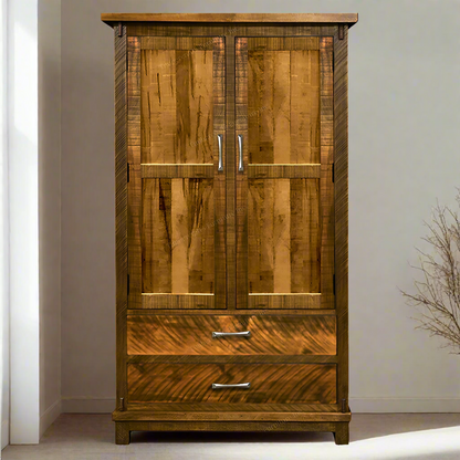 Urban Farmhouse Solid Wood Armoire