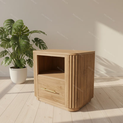 Vallery Solid Wood Nightstand