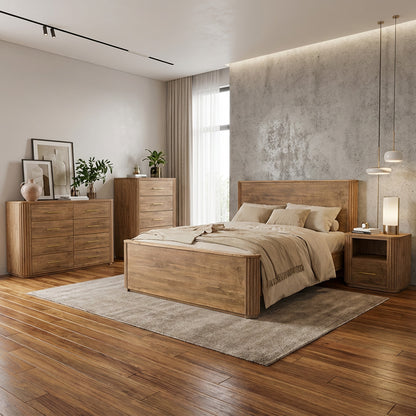 Vallery Solid Wood Bed