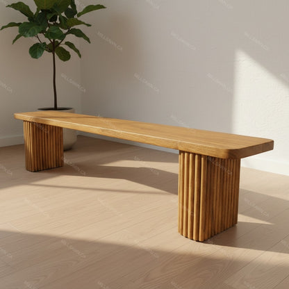 Vallery Solid Wood Bench