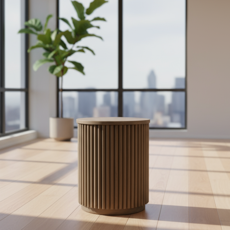 Vallery Solid Wood End Table