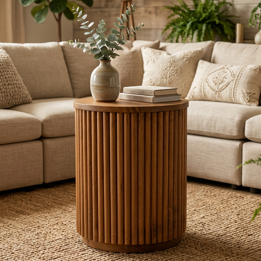 Vallery Solid Wood End Table