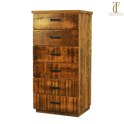Vernon Solid Wood 6 Drawer Lingerie Chest | Highboy