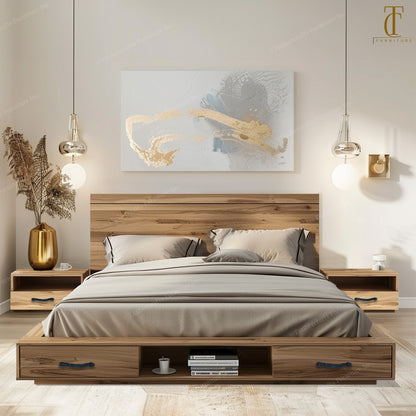 Wellmont Solid Wood Bed