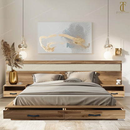 Wellmont XL Solid Wood Bed