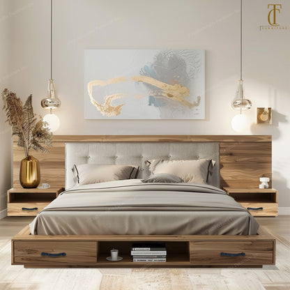 Wellmont XL Solid Wood Bed