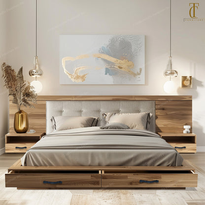 Wellmont XL Solid Wood Bed