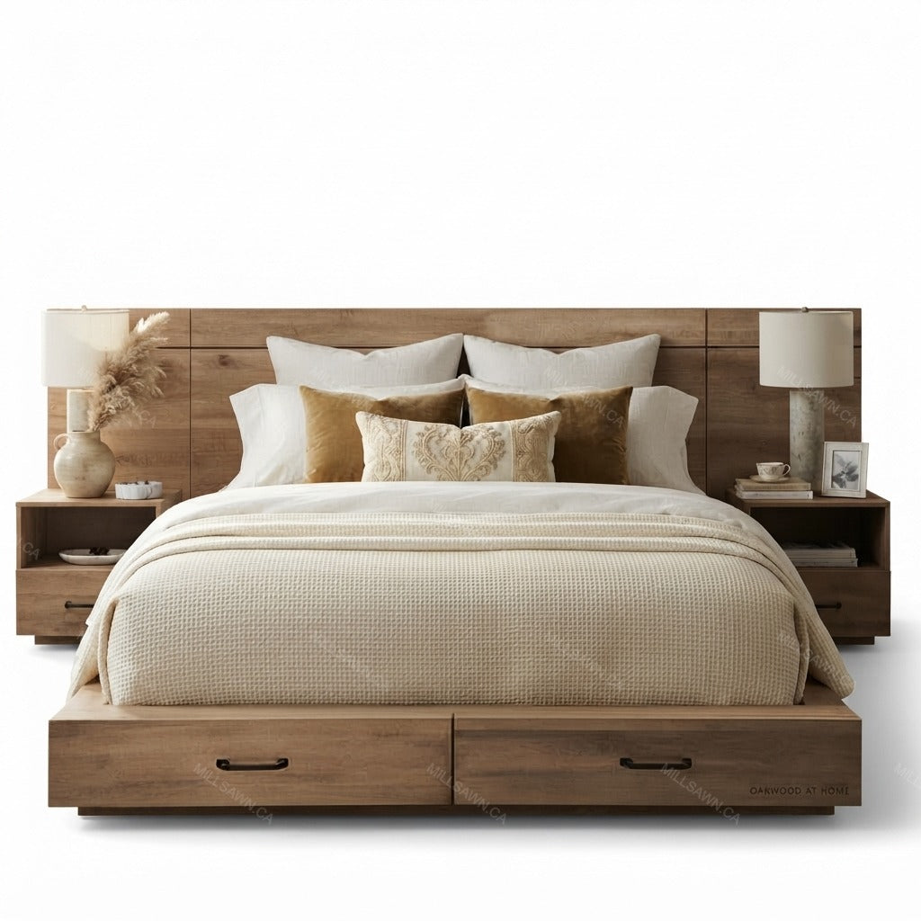 Wellmont XL Solid Wood Bed