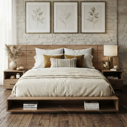 Wellmont XL Solid Wood Bed