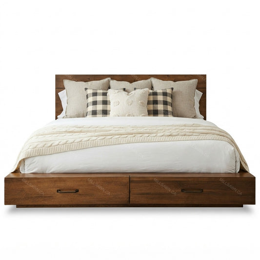 Wellmont Solid Wood Bed