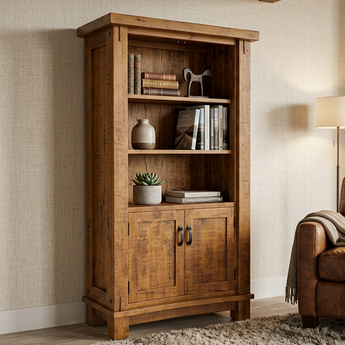 Woodland Solid Wood Bookcase