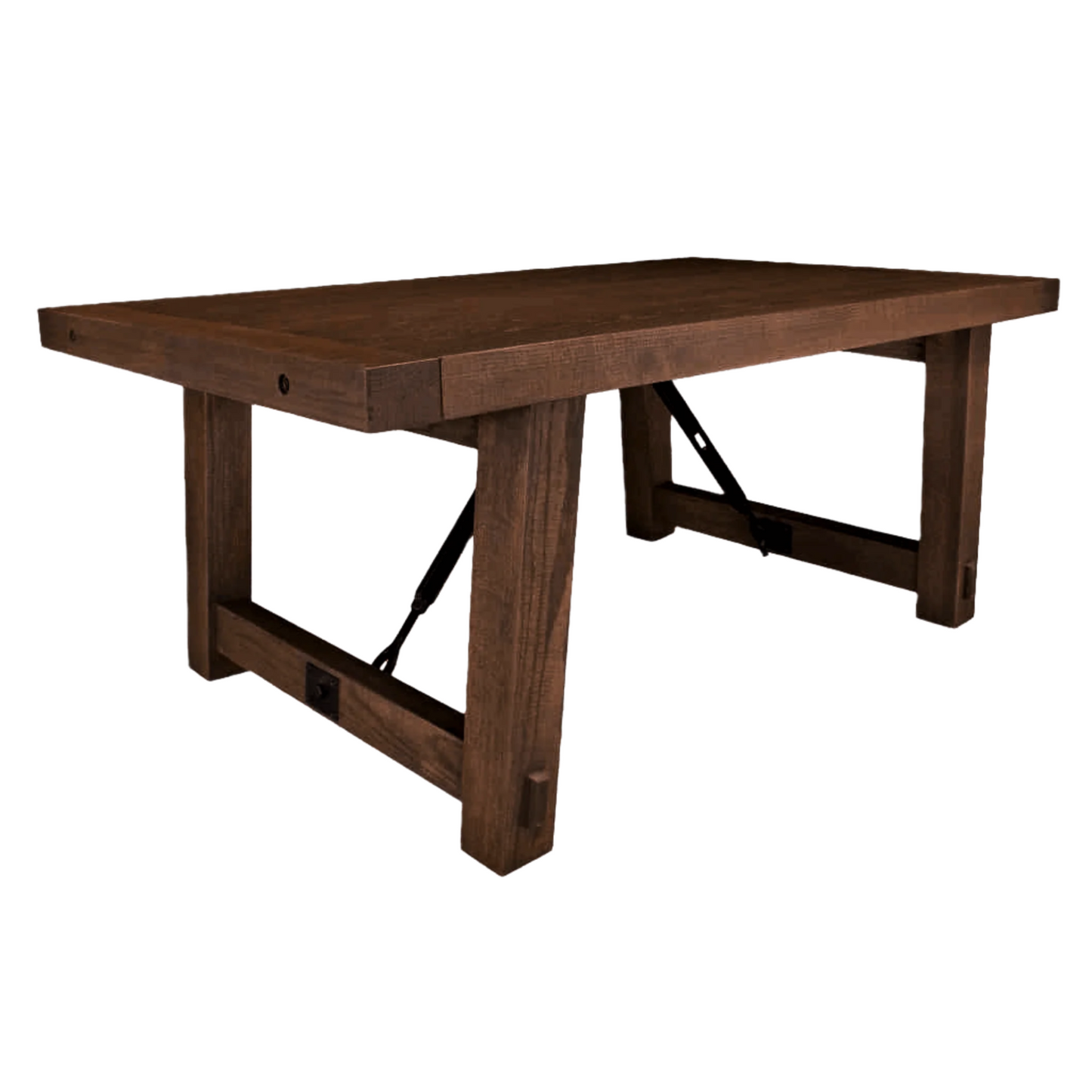 Yukon Turnbuckle Solid Top Dining Table