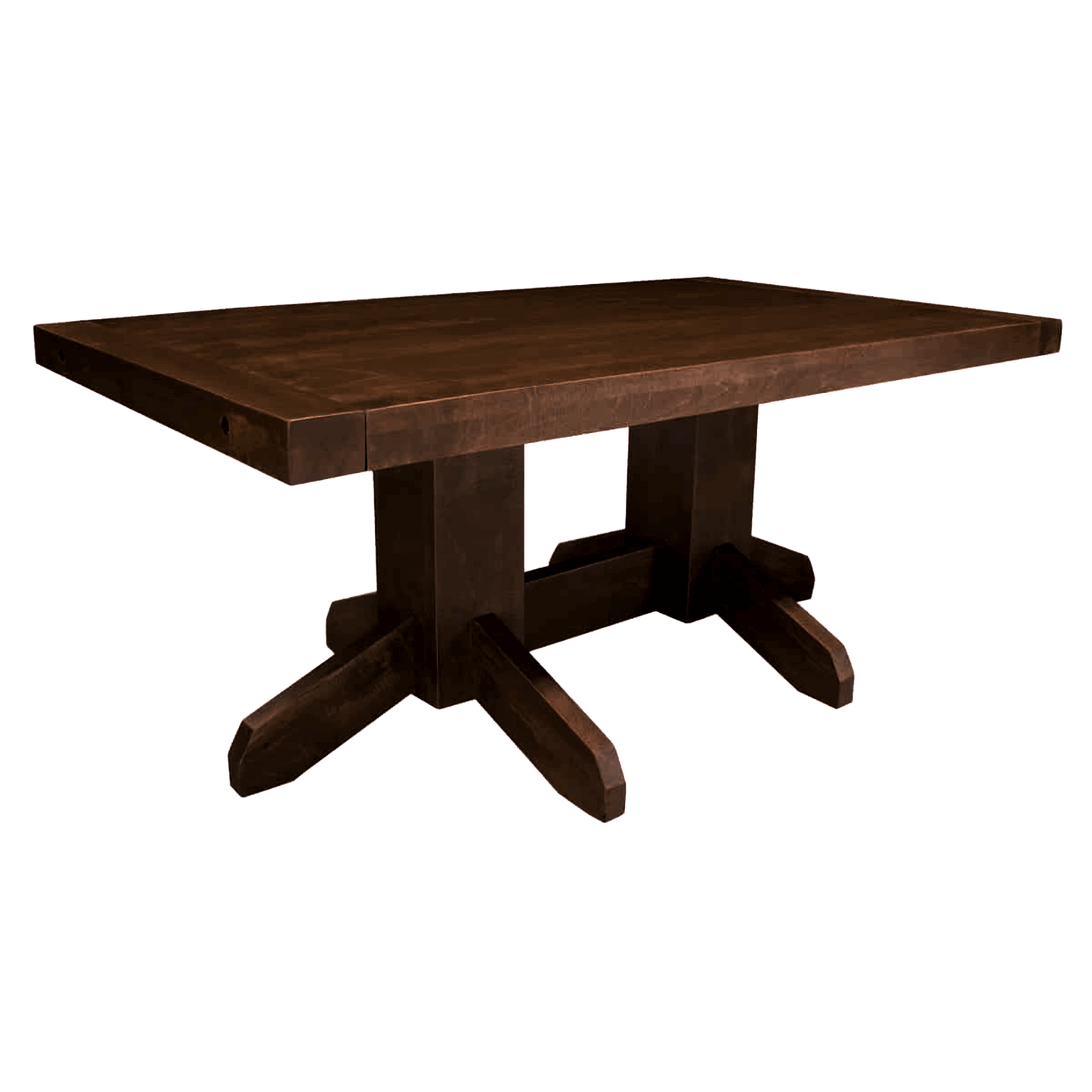 Yukon Pedestal Solid Top Dining Table