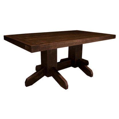 Yukon Pedestal Solid Top Dining Table