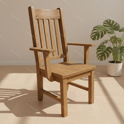 Benchmark Solid Wood Slatback Chair