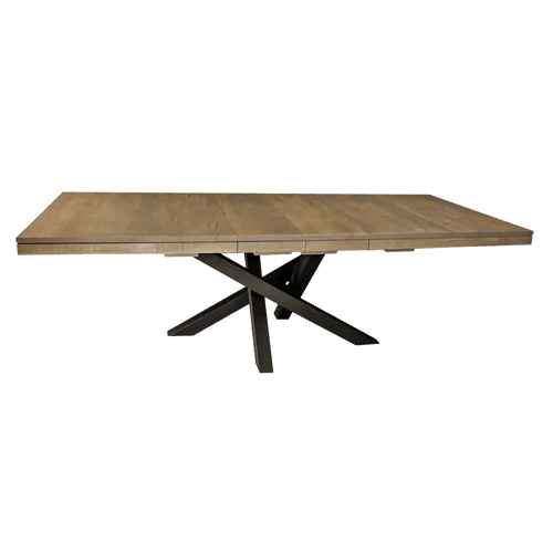 Luxora Solid Wood Top Table With Metal base + 2-12